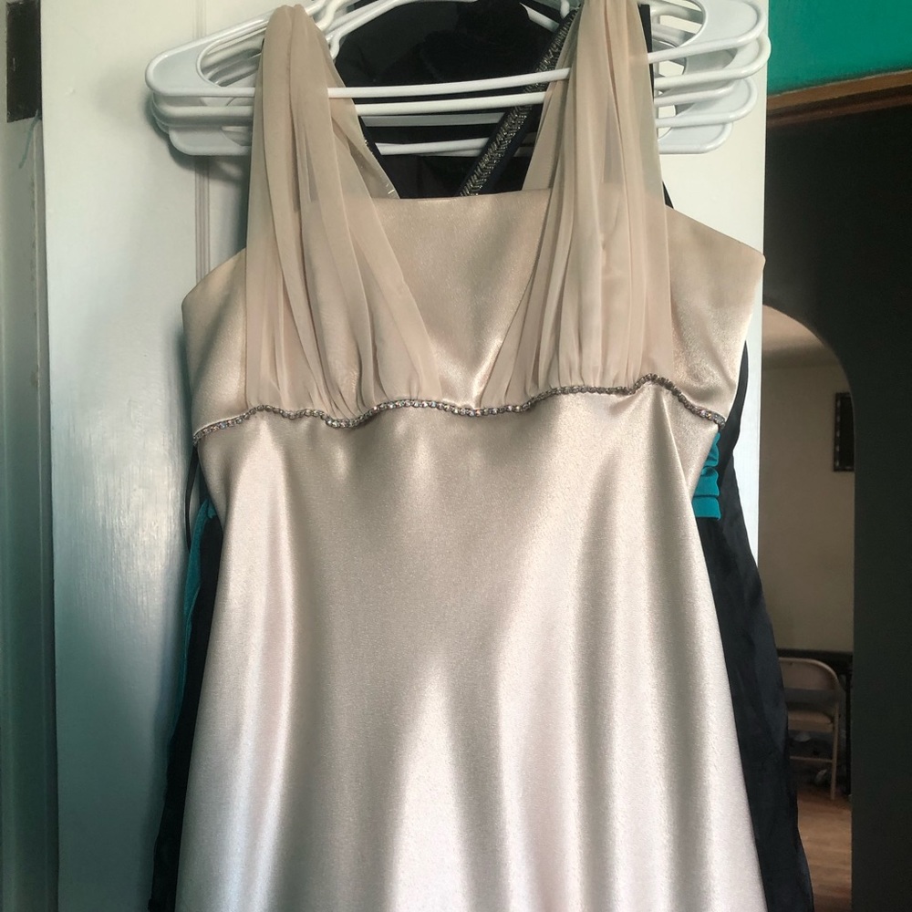 Long gold dress